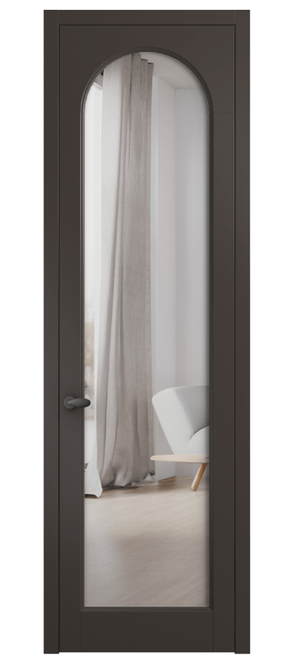 Межкомнатная дверь Палаццо 6804 Матовый антрацит Двустороннее зеркало, триплекс Цена 5200 AZE | Volhovec