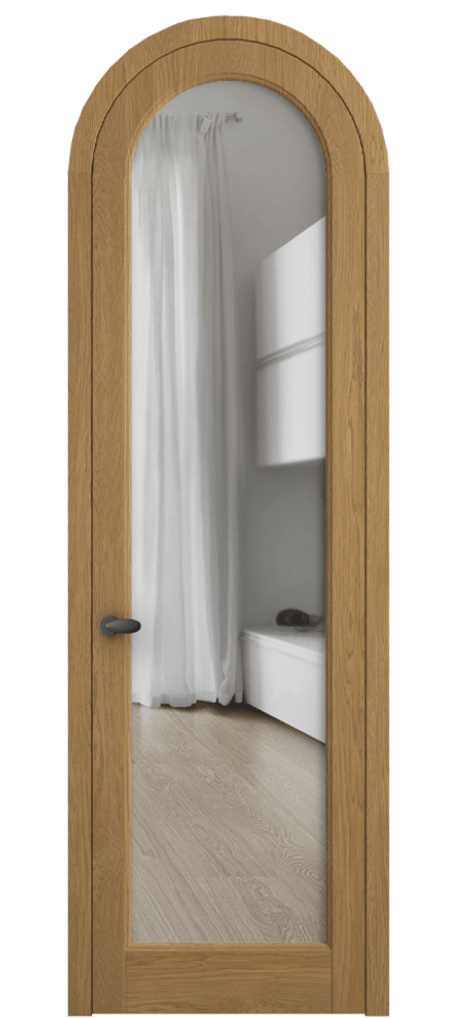 Межкомнатная дверь Палаццо 6814 Дуб солнечный матовый Прозрачное стекло Цена 206349 ₽ | Volhovec