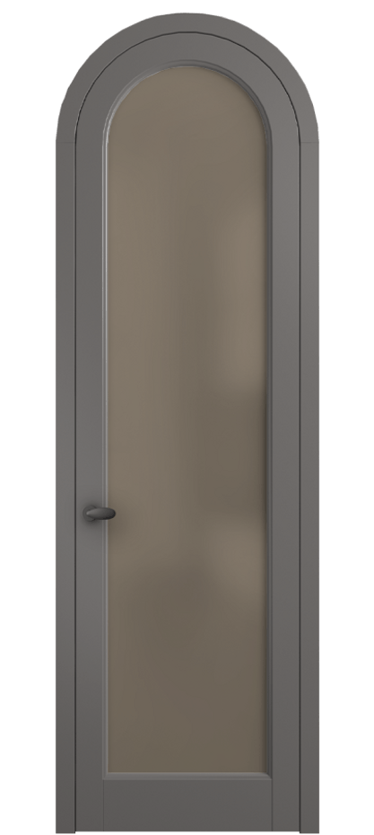 Межкомнатная дверь Палаццо 6814 Матовый классический серый Сатинированное бронзовое стекло, триплекс Цена 6500 AZE | Volhovec