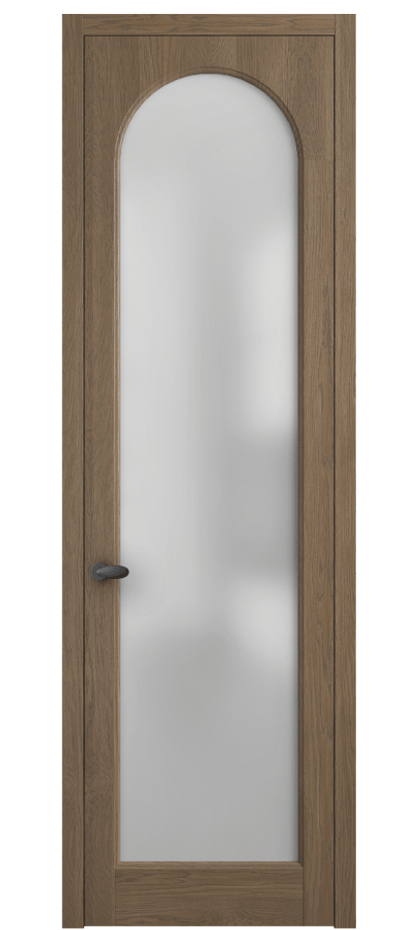 Межкомнатная дверь Палаццо 6804 Дуб джутовый матовый Сатинированное стекло Цена 8000 AZE | Volhovec