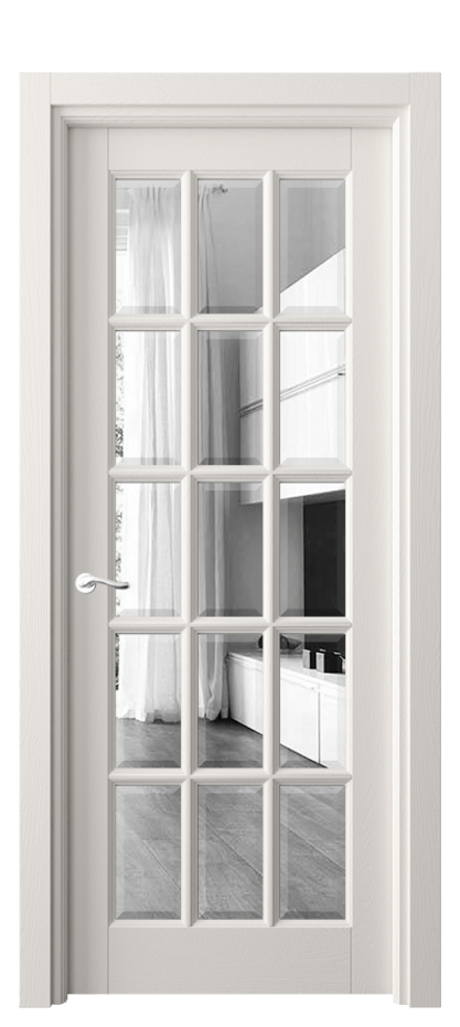 Дверь межкомнатная Лигнум 0708 Дуб пудровый белый Двустороннее зеркало с фацетом, триплекс Гладкий наличник ДПБЛ Цена 8570 AZE Наличники уже входят в базовый комплект. Фабрика дверей Волховец 8 (800) 551 43 19 Межкомнатная дверь Лигнум 0708 Дуб пудровый белый Двустороннее зеркало с фацетом, триплекс Цена 8570 AZE | Volhovec