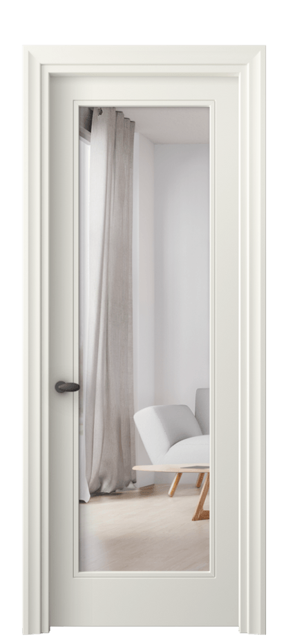 Межкомнатная дверь Esse 8502 Матовый жемчужный Двустороннее зеркало, триплекс Цена 3770 AZE | Volhovec