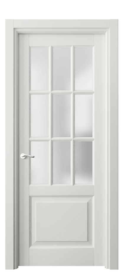 Межкомнатная дверь Лигнум 0748 Матовый серый Сатинированное стекло Цена 6250 AZE | Volhovec