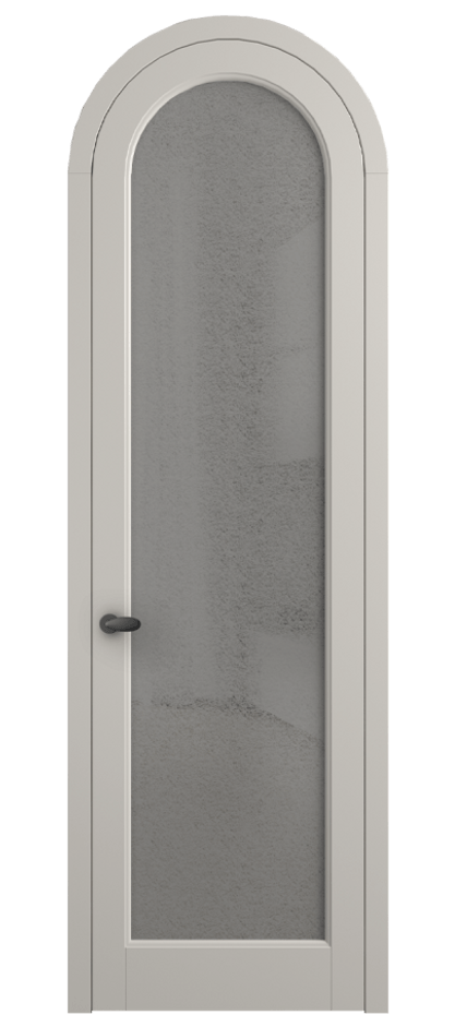 Межкомнатная дверь Палаццо 6814 Матовый облачно-серый Фактурное серое стекло "Лёд", триплекс Цена 6800 AZE | Volhovec