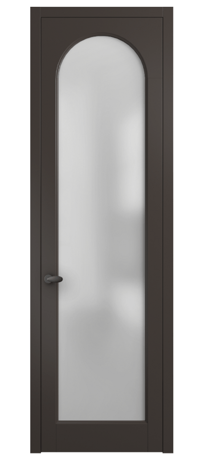 Межкомнатная дверь Palazzo 6804 Матовый антрацит Сатинированное стекло Цена 5100 AZE | Volhovec