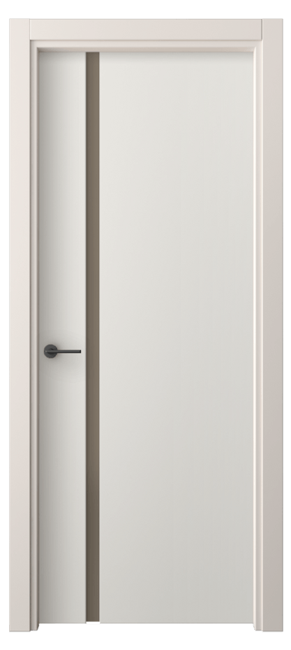 Межкомнатная дверь Фридом 4222 ПЭТ белоснежный Сатинированное бронзовое стекло, триплекс Цена 1700 AZE | Volhovec