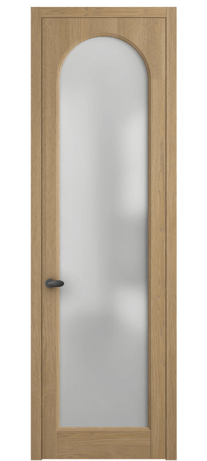 Межкомнатная дверь Палаццо 6804 Дуб соломенный матовый Сатинированное стекло Цена 7700 AZE | Volhovec