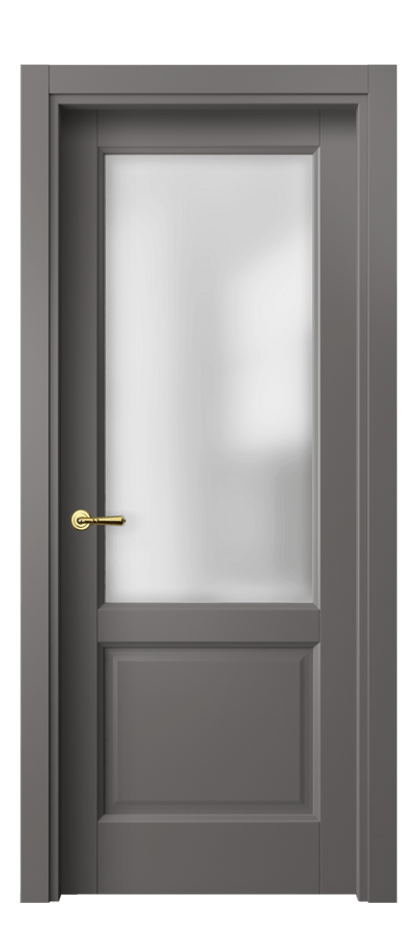 Межкомнатная дверь Галант 1422 Матовый классический серый Сатинированное стекло Цена 2260 AZE | Volhovec