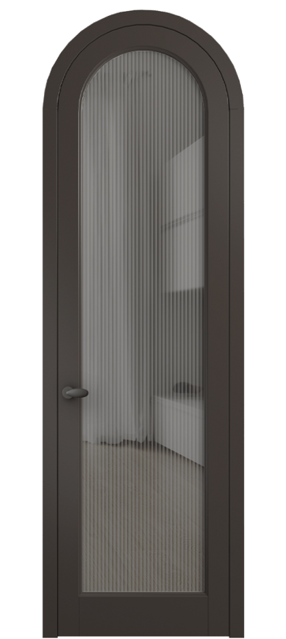 Дверь межкомнатная Палаццо 6814 Матовый антрацит Рифлёное серое стекло "Moru", триплекс 0536R МАН Цена 6900 AZE Наличники уже входят в базовый комплект. Фабрика дверей Волховец 8 (800) 551 43 19 Межкомнатная дверь Палаццо 6814 Матовый антрацит Рифлёное серое стекло "Moru", триплекс Цена 6900 AZE | Volhovec