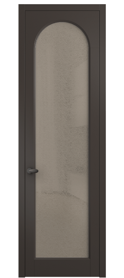 Дверь межкомнатная Палаццо 6804 Матовый антрацит Фактурное бронзовое стекло "Лёд", триплекс 0536 МАН Цена 5400 AZE Наличники уже входят в базовый комплект. Фабрика дверей Волховец 8 (800) 551 43 19 Межкомнатная дверь Палаццо 6804 Матовый антрацит Фактурное бронзовое стекло "Лёд", триплекс Цена 5400 AZE | Volhovec