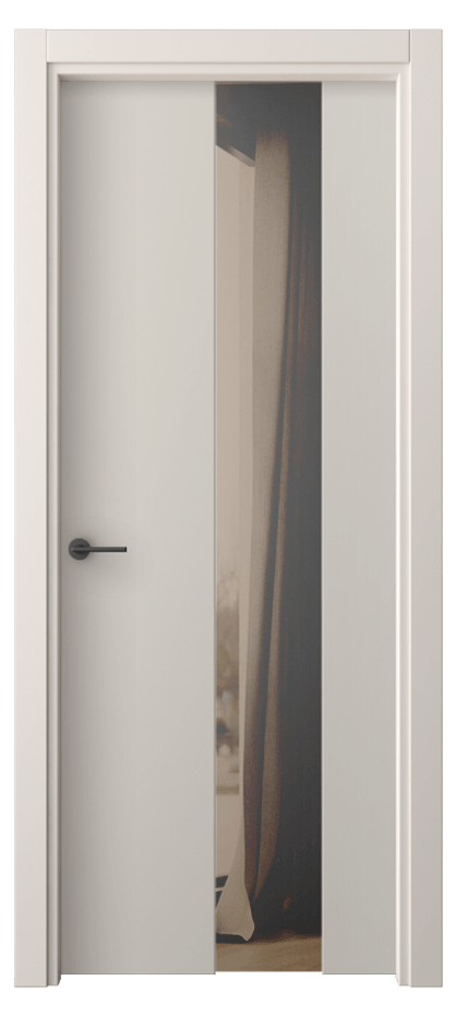 Межкомнатная дверь Freedom 4226 ПЭТ светло-серый Двустороннее бронзовое зеркало, триплекс, 8 мм Цена 1600 AZE | Volhovec