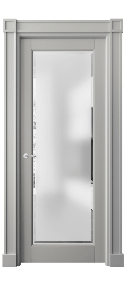 Дверь межкомнатная Toscana Plano 6300 Бук нейтральный серый Сатинированное стекло с фацетом Гладкие пилястры с квадратными розетками БНСР Цена 6880 AZE Наличники уже входят в базовый комплект. Фабрика дверей Волховец 8 (800) 551 43 19 Межкомнатная дверь Toscana Plano 6300 Бук нейтральный серый Сатинированное стекло с фацетом Цена 6880 AZE | Volhovec