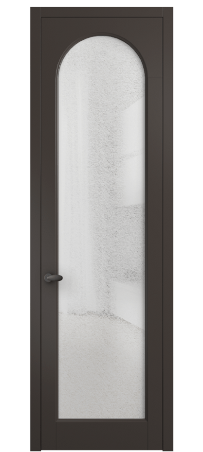 Межкомнатная дверь Палаццо 6804 Матовый антрацит Фактурное стекло "Лёд", триплекс Цена 5400 AZE | Volhovec