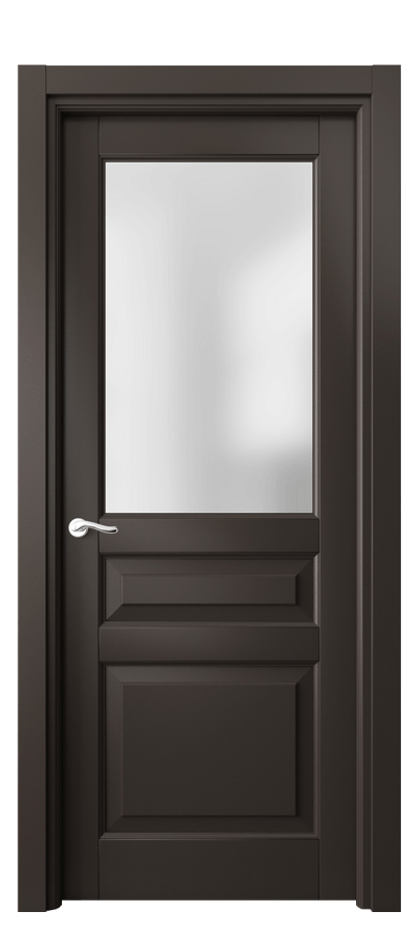 Дверь межкомнатная Лигнум 0710 Матовый антрацит Сатинированное стекло Гладкий наличник МАН Цена 5170 AZE Наличники уже входят в базовый комплект. Фабрика дверей Волховец 8 (800) 551 43 19 Межкомнатная дверь Лигнум 0710 Матовый антрацит Сатинированное стекло Цена 5170 AZE | Volhovec