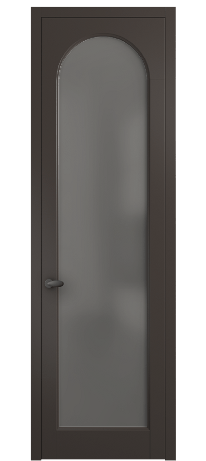 Межкомнатная дверь Палаццо 6804 Матовый антрацит Сатинированное серое стекло, триплекс Цена 5100 AZE | Volhovec