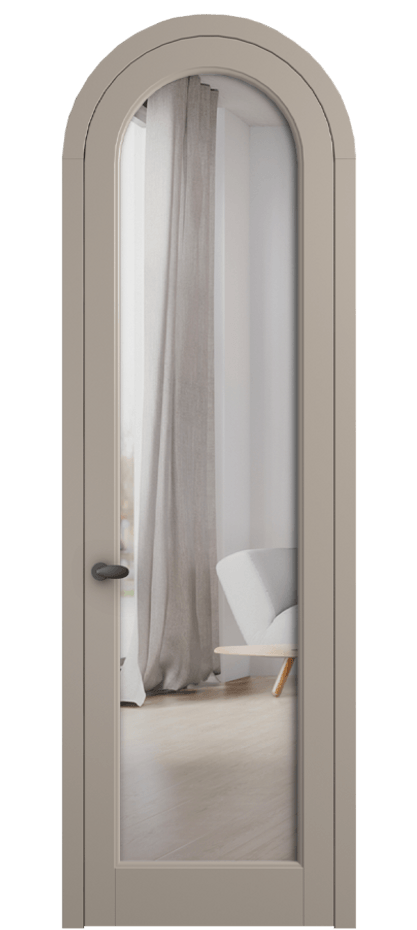 Межкомнатная дверь Палаццо 6814 Матовый бисквитный Двустороннее зеркало, триплекс Цена 6600 AZE | Volhovec