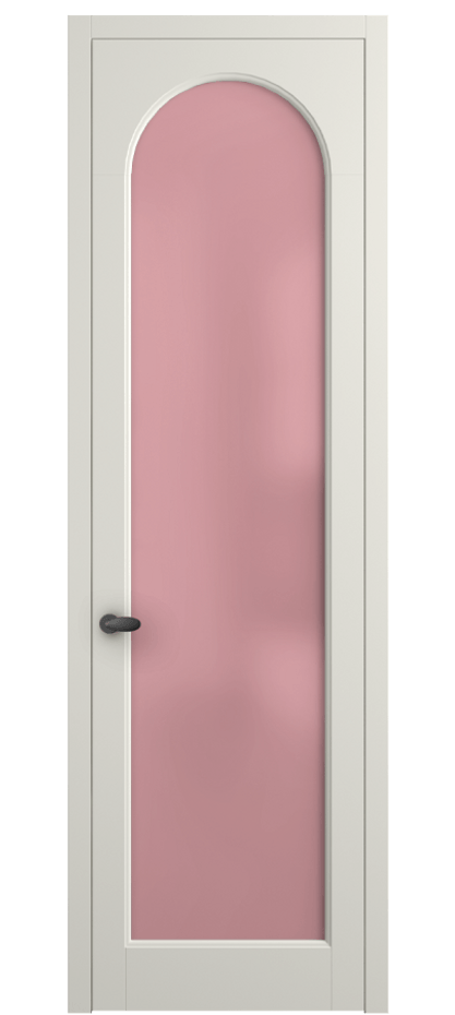 Межкомнатная дверь Палаццо 6804 Матовый жемчужный Сатинированное розовое стекло, триплекс Цена 5100 AZE | Volhovec