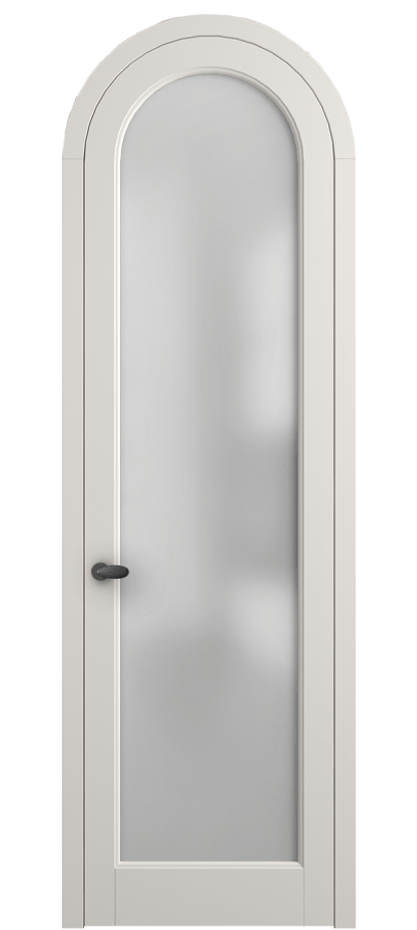 Межкомнатная дверь Палаццо 6814 Матовый пудровый белый Сатинированное стекло Цена 6700 AZE | Volhovec