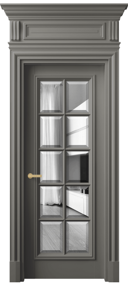 Дверь межкомнатная Антик 7310 Матовый классический серый Двустороннее зеркало с фацетом, триплекс КЭП + Объёмный фриз + Карниз МКЛС Цена 9700 AZE Наличники уже входят в базовый комплект. Фабрика дверей Волховец 8 (800) 551 43 19 Межкомнатная дверь Антик 7310 Матовый классический серый Двустороннее зеркало с фацетом, триплекс Цена 9700 AZE | Volhovec