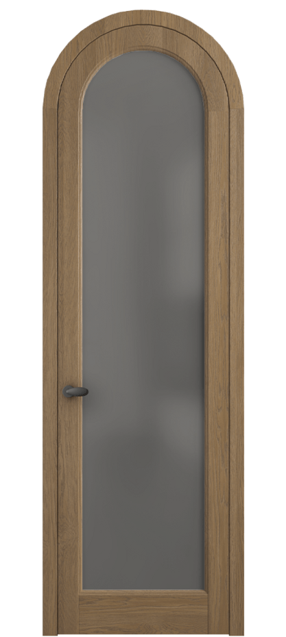 Межкомнатная дверь Палаццо 6814 Дуб мускатный матовый Сатинированное серое стекло, триплекс Цена 11000 AZE | Volhovec