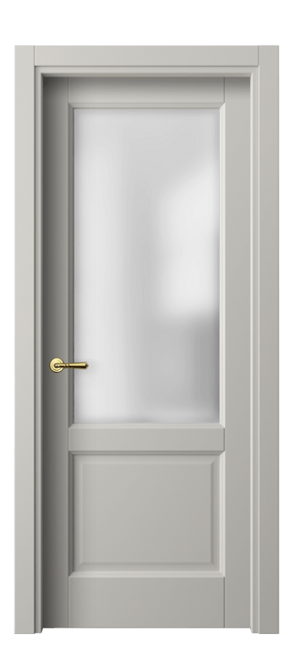 Межкомнатная дверь Galant 1422 Матовый тёплый серый Сатинированное стекло Цена 2730 AZE | Volhovec
