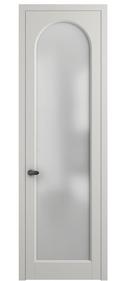 Межкомнатная дверь Палаццо 6804 Матовый серый Сатинированное стекло Цена 5100 AZE | Volhovec