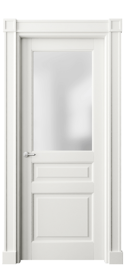 Межкомнатная дверь Тоскана Плано 6304 Матовый серый Сатинированное стекло Цена 6870 AZE | Volhovec