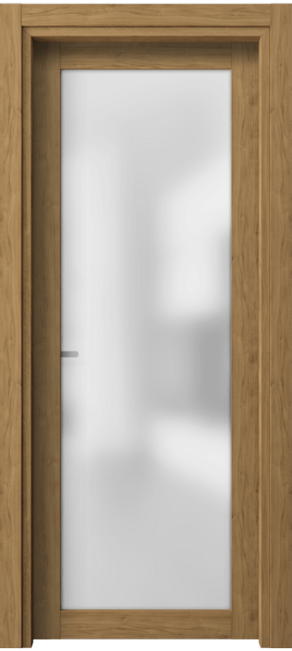 Межкомнатная дверь Neo 2102 Грецкий орех Сатинированное стекло Цена 1140 AZE | Volhovec