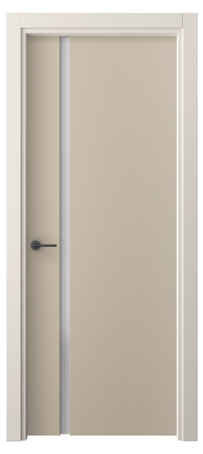 Межкомнатная дверь Фридом 4222 ПЭТ серо-коричневый  Сатинированное стекло Цена 1700 AZE | Volhovec