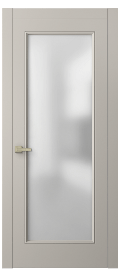Межкомнатная дверь Linea 8300 Матовый светло-бежевый Сатинированное стекло Цена 3890 AZE | Volhovec
