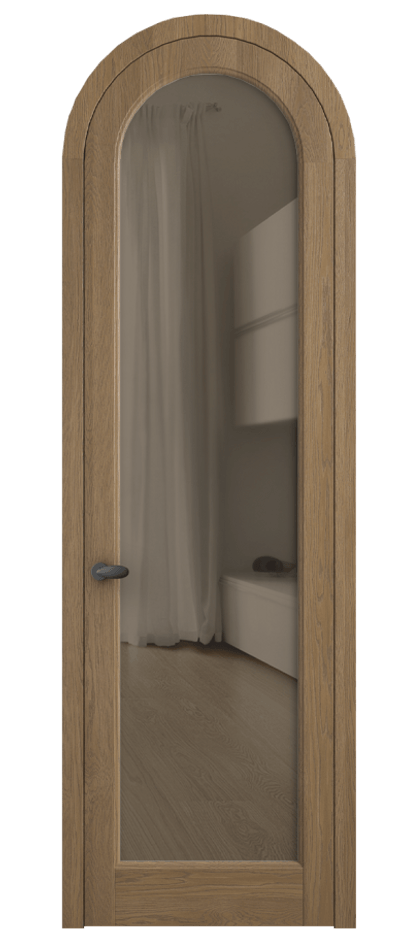 Межкомнатная дверь Палаццо 6814 Дуб мускатный матовый Прозрачное бронзовое стекло, триплекс Цена 11000 AZE | Volhovec