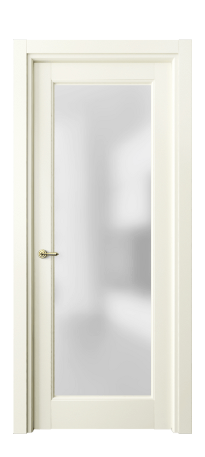 Межкомнатная дверь Тоскана Литера 6300 Матовый молочно-белый Сатинированное стекло Цена 4810 AZE | Volhovec