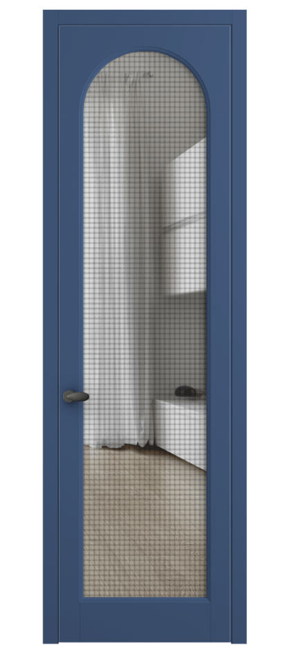 Межкомнатная дверь Palazzo 6804 Матовый белоснежный Mesh silver Цена 6600 AZE | Volhovec