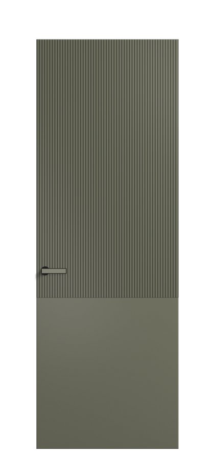 Межкомнатная дверь Velvet АКУ 8205 Матовый оливковый тёмный. Цена 4300  | Volhovec