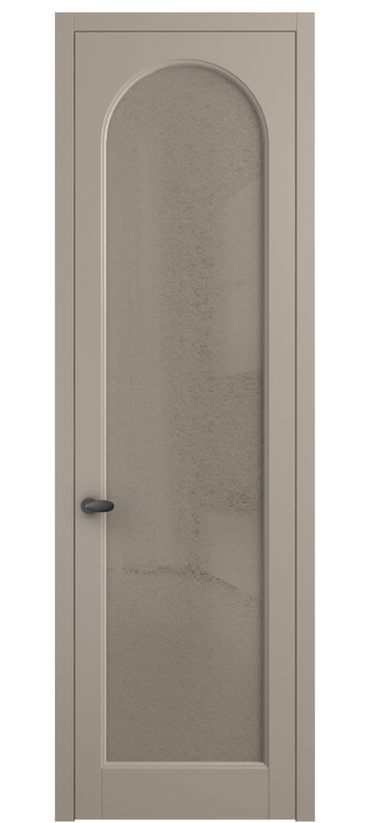 Межкомнатная дверь Палаццо 6804 Матовый бисквитный Фактурное бронзовое стекло "Лёд", триплекс Цена 5400 AZE | Volhovec