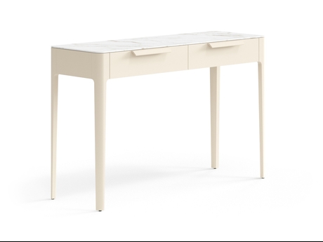 Мебель Консоль Piega 2 ящика. Цвет Матовый светло-бежевый. Материал Гладкая эмаль. Коллекция Консоль Piega 2 ящика. Фото. Мебель Консоль Piega 2 ящика. Цвет Матовый светло-бежевый. Материал Гладкая эмаль. Коллекция Консоль Piega 2 ящика. Картинка.