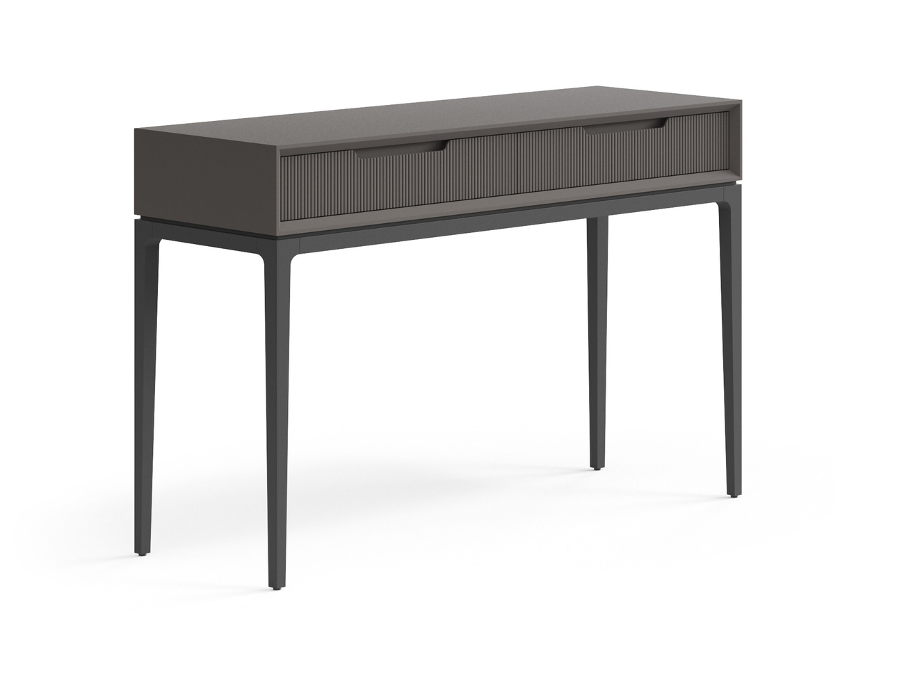 Консоль Velvet 2 ящика Матовый антрацит
