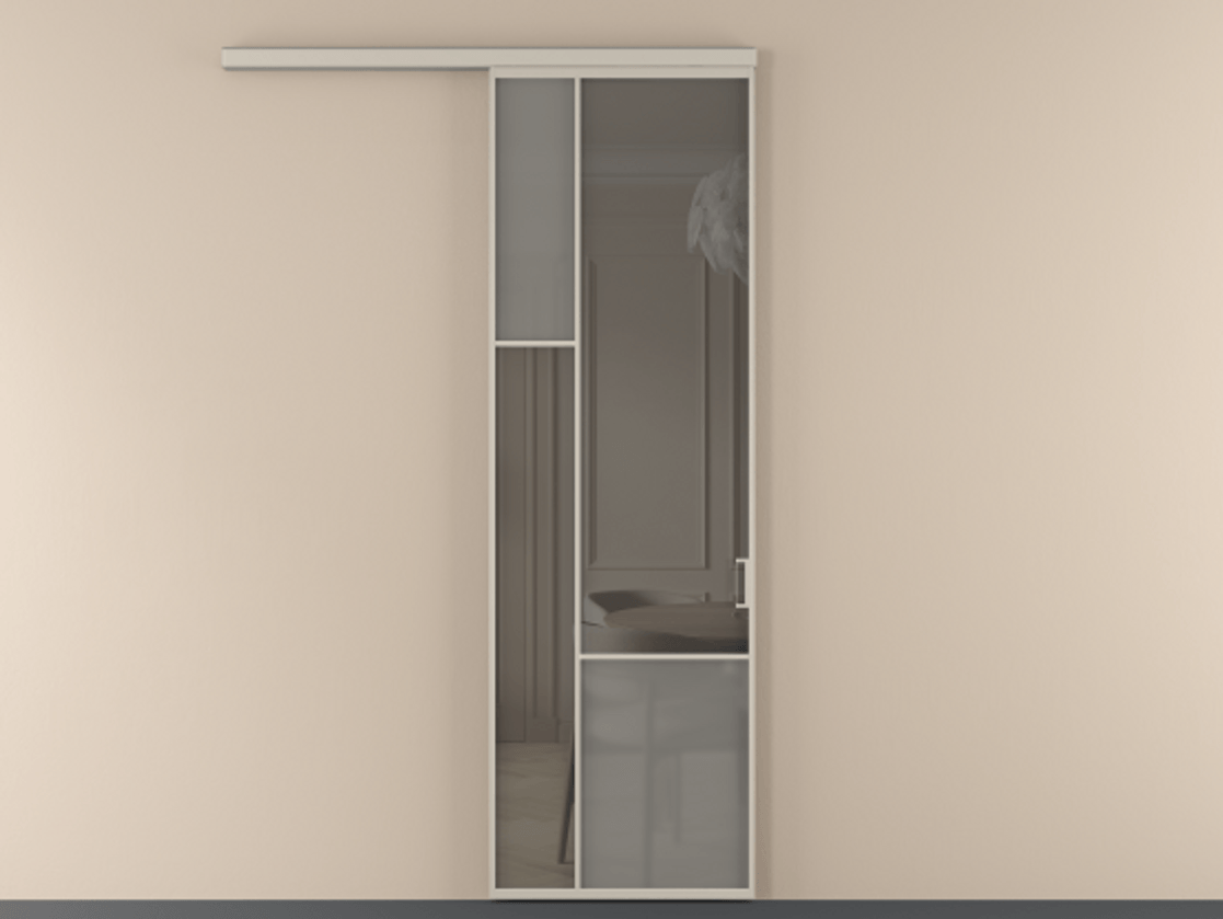 Перегородка Mosaic вдоль стены 1 створка АЛПР 041.13 Алюминий светло-бежевый Сатинированное серое стекло, триплекс, 6 мм + Прозрачное серое стекло, триплекс. Цена 7140 AZE . Фабрика дверей Волховец 8 (800) 551 43 19 Перегородка Mosaic вдоль стены 1 створка АЛПР 041.13 Алюминий светло-бежевый Сатинированное серое стекло, триплекс, 6 мм + Прозрачное серое стекло, триплекс Цена 7140 AZE | Volhovec