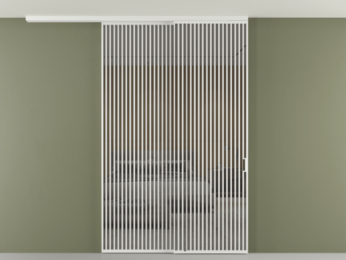 Перегородка Формато вдоль стены на потолок 2 створки с синхронным механизмом АЛПР 040.06 Алюминий белоснежный Рефлективное серое стекло "Стопсол", калёное. Цена 24150 AZE 1. Полотно 2 шт. (800/2100 мм)
2. Комплект установки раздвижной системы
3. Базовый комплект фурнитуры
4.Ручка Рондо. Фабрика дверей Волховец 8 (800) 551 43 19 Перегородка Формато вдоль стены на потолок 2 створки с синхронным механизмом АЛПР 040.06 Алюминий белоснежный Рефлективное серое стекло "Стопсол", калёное Цена 24150 AZE | Volhovec