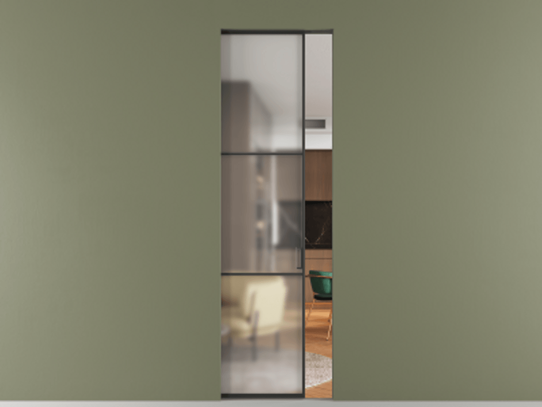 Перегородка Формато скрытый пенал 1 створка АЛПР 040.03 Алюминий Черный Сатинированное стекло "Мателюкс Кристал Вижн", калёное, матовое, каленое 6 мм. Цена 8280 AZE . Фабрика дверей Волховец 8 (800) 551 43 19 Перегородка Формато скрытый пенал 1 створка АЛПР 040.03 Алюминий Черный Сатинированное стекло "Мателюкс Кристал Вижн", калёное, матовое, каленое 6 мм Цена 8280 AZE | Volhovec