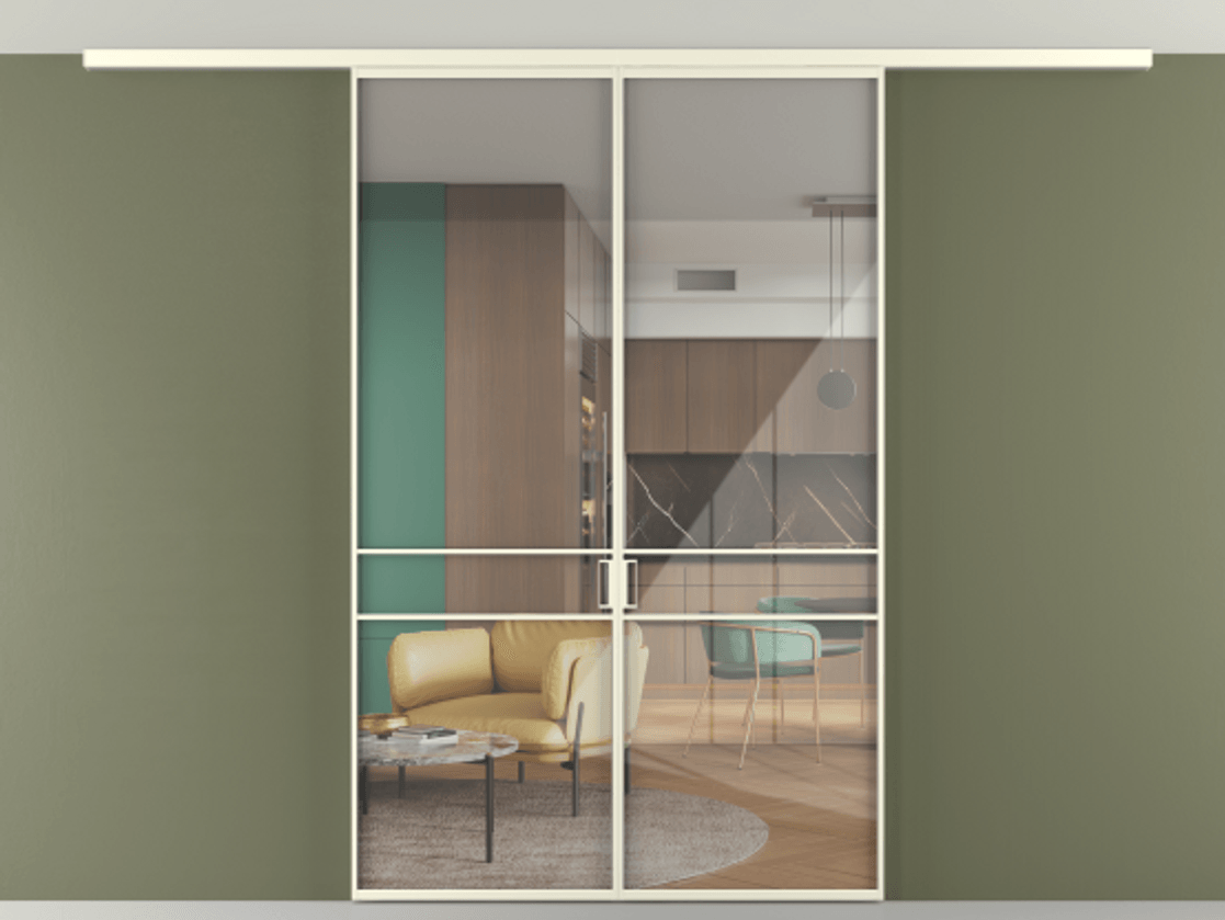 Перегородка Формато вдоль стены на потолок 2 створки АЛПР 040.02 Алюминий молочно-белый Рефлективное прозрачное стекло "Стопсол", калёное. Цена 10830 AZE 1. Полотно 2 шт. (800/2100 мм)
2. Комплект установки раздвижной системы
3. Базовый комплект фурнитуры
4.Ручка Рондо. Фабрика дверей Волховец 8 (800) 551 43 19 Перегородка Формато вдоль стены на потолок 2 створки АЛПР 040.02 Алюминий молочно-белый Рефлективное прозрачное стекло "Стопсол", калёное Цена 10830 AZE | Volhovec