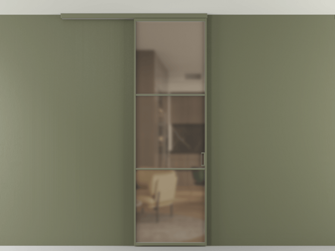 Перегородка Формато вдоль стены на потолок 1 створка АЛПР 040.03 Алюминий оливковый тёмный Сатинированное бронзовое стекло, триплекс. Цена 5260 AZE 1. Полотно 2 шт. (800/2100 мм)
2. Комплект установки раздвижной системы
3. Базовый комплект фурнитуры
4.Ручка Рондо. Фабрика дверей Волховец 8 (800) 551 43 19 Перегородка Формато вдоль стены на потолок 1 створка АЛПР 040.03 Алюминий оливковый тёмный Сатинированное бронзовое стекло, триплекс Цена 5260 AZE | Volhovec