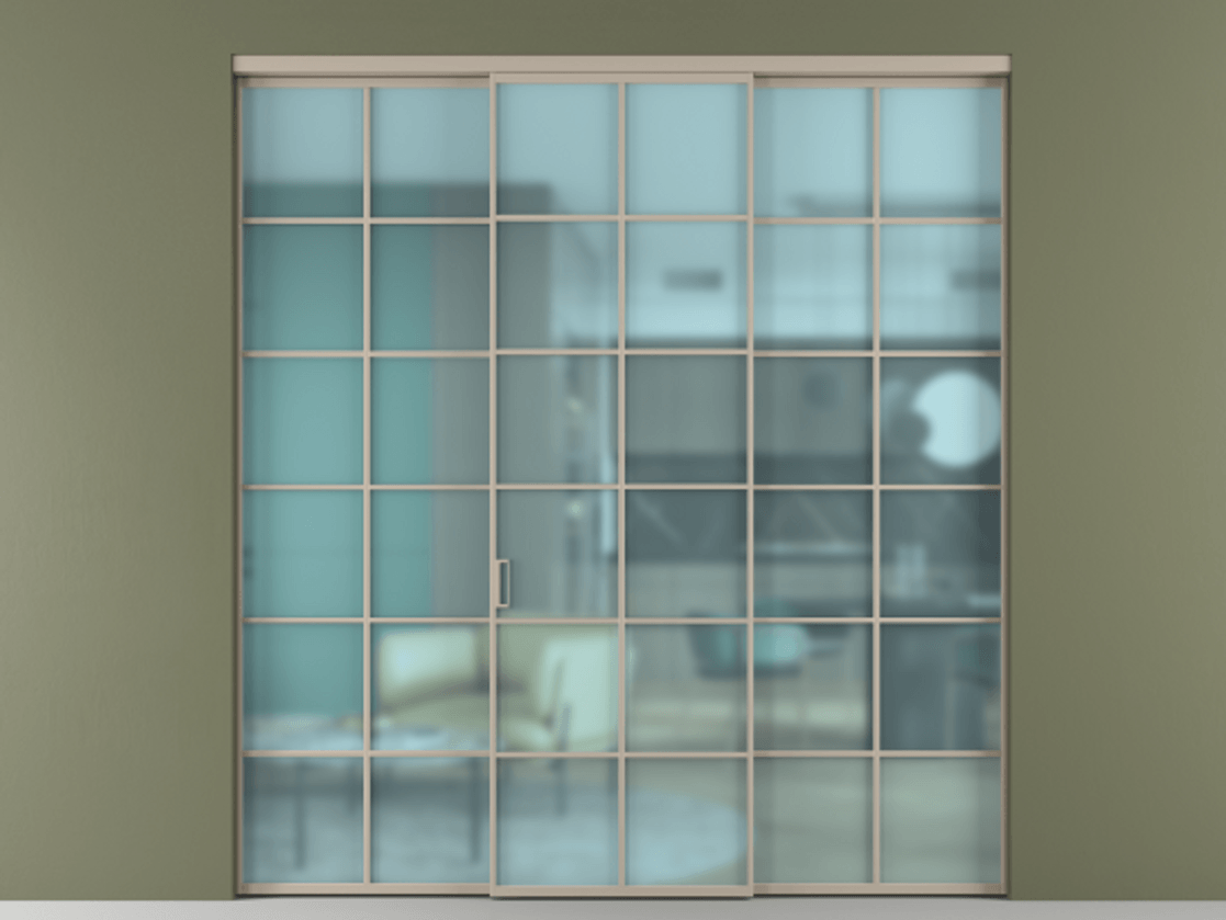 Перегородка Формато внутри проёма 3 створки АЛПР 040.05 Алюминий бисквитный Сатинированное голубое стекло, триплекс. Цена 13300 AZE 1. Полотно 3 шт. (800/2100 мм)
2. Комплект установки раздвижной системы
3. Базовый комплект фурнитуры
4.Ручка Рондо. Фабрика дверей Волховец 8 (800) 551 43 19 Перегородка Формато внутри проёма 3 створки АЛПР 040.05 Алюминий бисквитный Сатинированное голубое стекло, триплекс Цена 13300 AZE | Volhovec