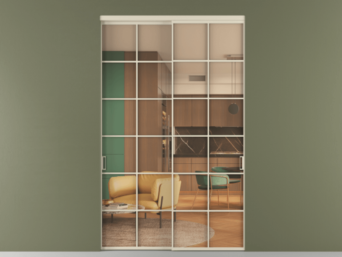 Перегородка Formato внутри проёма 2 створки АЛПР 040.05 Алюминий бежево-серый Прозрачное оранжевое стекло, триплекс. Цена 24900 AZE 1. Полотно 2 шт. (800/2100 мм)
2. Комплект установки раздвижной системы
3. Базовый комплект фурнитуры
4.Ручка RONDO. Фабрика дверей Волховец 8 (800) 551 43 19 Перегородка Formato внутри проёма 2 створки АЛПР 040.05 Алюминий бежево-серый Прозрачное оранжевое стекло, триплекс Цена 24900 AZE | Volhovec