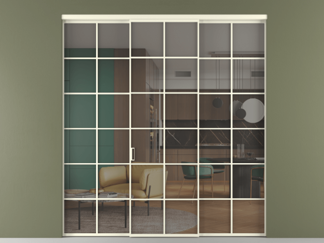 Перегородка Формато внутри проёма 3 створки АЛПР 040.05 Алюминий молочно-белый Прозрачное серое стекло, триплекс. Цена 13280 AZE 1. Полотно 3 шт. (800/2100 мм)
2. Комплект установки раздвижной системы
3. Базовый комплект фурнитуры
4.Ручка Рондо. Фабрика дверей Волховец 8 (800) 551 43 19 Перегородка Формато внутри проёма 3 створки АЛПР 040.05 Алюминий молочно-белый Прозрачное серое стекло, триплекс Цена 13280 AZE | Volhovec