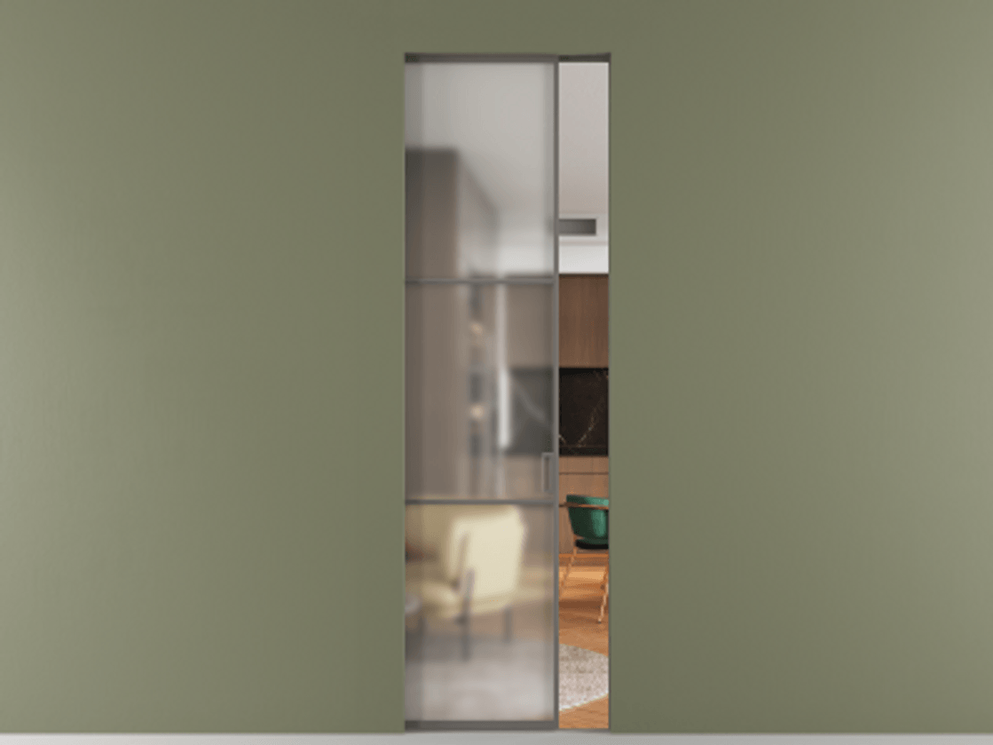 Перегородка Формато скрытый пенал 1 створка АЛПР 040.03 Алюминий классический серый Сатинированное стекло "Мателюкс Кристал Вижн", калёное, матовое, каленое 6 мм. Цена 8430 AZE . Фабрика дверей Волховец 8 (800) 551 43 19 Перегородка Формато скрытый пенал 1 створка АЛПР 040.03 Алюминий классический серый Сатинированное стекло "Мателюкс Кристал Вижн", калёное, матовое, каленое 6 мм Цена 8430 AZE | Volhovec