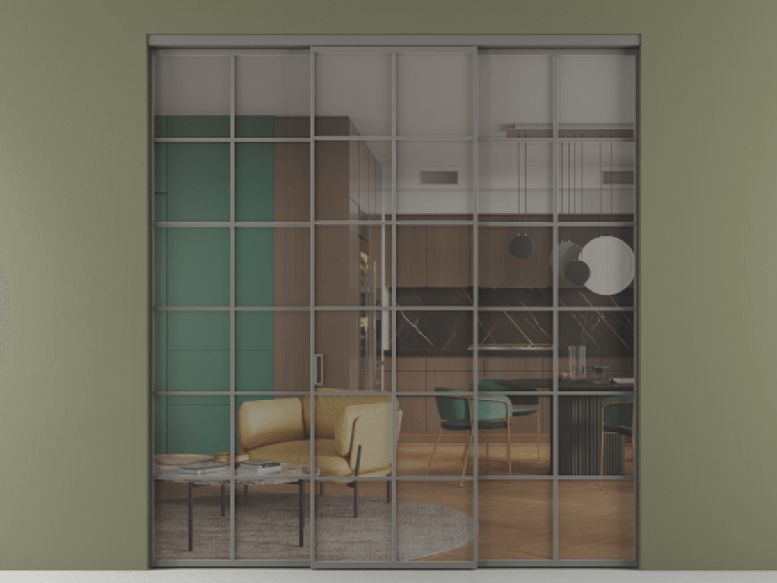 Перегородка Формато внутри проёма 3 створки АЛПР 040.05 Алюминий классический серый Прозрачное серое стекло, триплекс. Цена 13280 AZE 1. Полотно 3 шт. (800/2100 мм)
2. Комплект установки раздвижной системы
3. Базовый комплект фурнитуры
4.Ручка Рондо. Фабрика дверей Волховец 8 (800) 551 43 19 Перегородка Формато внутри проёма 3 створки АЛПР 040.05 Алюминий классический серый Прозрачное серое стекло, триплекс Цена 13280 AZE | Volhovec