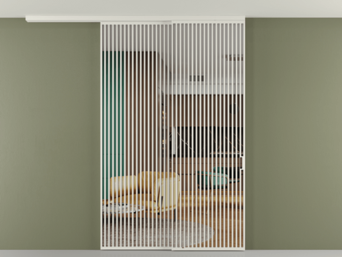 Перегородка Formato вдоль стены на потолок телескопик синхро 2 #VENDORCODE# #FURNISH# #GLASS# Цена #PRICE# #CURRENCY# | Volhovec