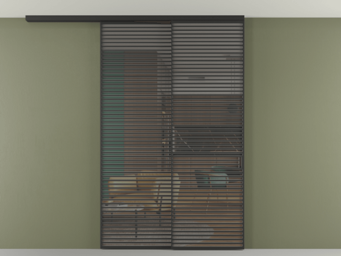 Перегородка Formato вдоль стены на потолок телескопик синхро 2 #VENDORCODE# #FURNISH# #GLASS# Цена #PRICE# #CURRENCY# | Volhovec