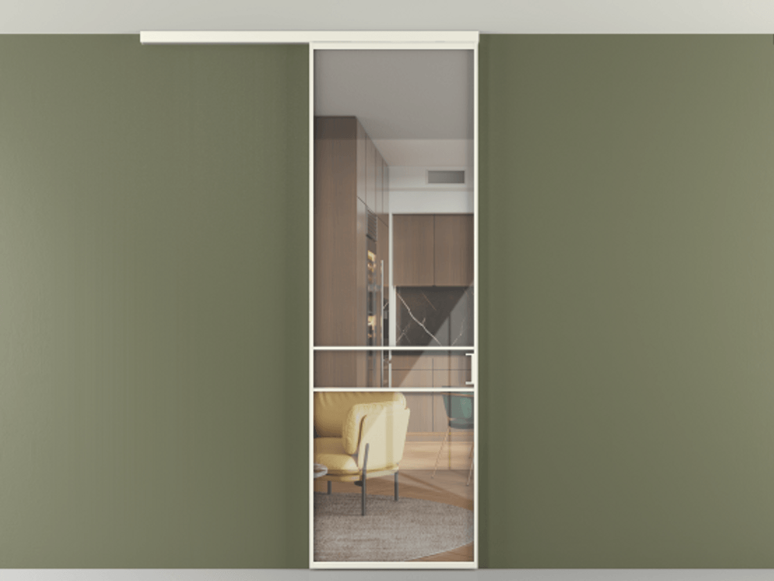 Перегородка Формато вдоль стены на потолок 1 створка АЛПР 040.02 Алюминий жемчужный Рефлективное прозрачное стекло "Стопсол", калёное. Цена 724220 AMD 1. Полотно 2 шт. (800/2100 мм)
2. Комплект установки раздвижной системы
3. Базовый комплект фурнитуры
4.Ручка Рондо. Фабрика дверей Волховец 8 (800) 551 43 19 Перегородка Формато вдоль стены на потолок 1 створка АЛПР 040.02 Алюминий жемчужный Рефлективное прозрачное стекло "Стопсол", калёное Цена 724220 AMD | Volhovec